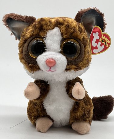 Ty Beanie Boos BINKY Brown Galago Bush Baby (6 Inch) Stuffed Plush Toy NEW 2021