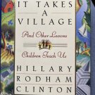 It Takes a Village Hillary Rodham Clinton Hardcover Dust Cover 1st Ed 1996