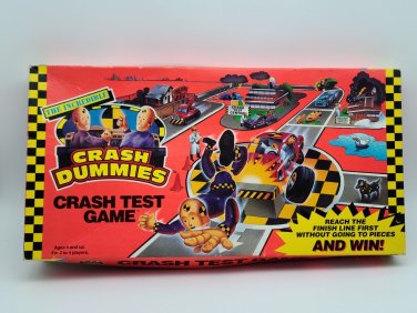 Vintage Crash Test Dummies Crash Test Game Board Game by Tyco 99% Complete 1992