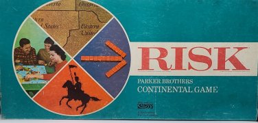 Vintage 1968 Risk Board Game by Parker Brothers Wooden Pieces