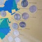 First State Quarters USA Collector's Map 1999-2008 Coin Folder + 42/50 Quarters