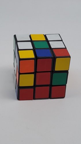 Rubik's Cube Collectible Brain Game 2 1/4" Sq *AS-PICTURED*