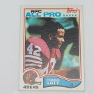 1982 RONNIE LOTT TOPPS FOOTBALL ROOKIE CARD # 486 SAN FRANCISCO 49ers.