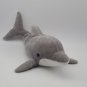 Sea World 18" Gray White Bottlenose Dolphin Blue Eyes Plush Stuffed Animal