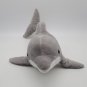 Sea World 18" Gray White Bottlenose Dolphin Blue Eyes Plush Stuffed Animal