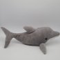 Sea World 18" Gray White Bottlenose Dolphin Blue Eyes Plush Stuffed Animal