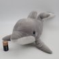 Sea World 18" Gray White Bottlenose Dolphin Blue Eyes Plush Stuffed Animal