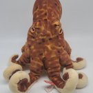 Wild Republic Octopus Squid 14" Plush Toy Brown Cream Speckled Stuffed Animal
