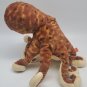 Wild Republic Octopus Squid 14" Plush Toy Brown Cream Speckled Stuffed Animal