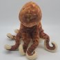 Wild Republic Octopus Squid 14" Plush Toy Brown Cream Speckled Stuffed Animal