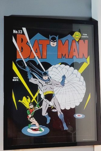 Original Batman Art by Mike Perkins 11X14 Black/White Drawing Sketch Portrait DC