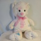 Dan Dee Teddy Bear Plush Blue Pink Yellow Green Stars  22" Plush