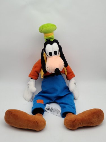 Authentic Disney Store GOOFY Yellow Vest 20" Plush Doll Stuffed Toy