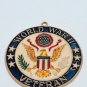 World War II Veteran Sun Catcher Enamel Glass MEDALLION *AS-PICTURED*