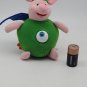 Disney Winnie the Pooh Piglet 8" plush as One-Eyed Dragon Goblin Vintage Rare