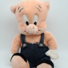 RARE Vintage 1992 Porky Pig Plush 12 INCH Warner Brothers 24k Co. *CLEAN*