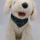 Vintage YANG JEE Plush Puppy Dog Stuffed Toy Animal Seated Yellow Labrador 11”
