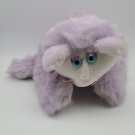VINTAGE FISHER PRICE PURR-TENDERS 1988 KITTY CAT PLUSH PURPLE WHITE - TESTED