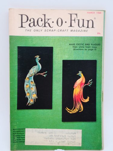Vintage Pack-O-Fun Craft Magazine March 1968