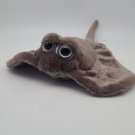 The Petting Zoo Stingray Soft Plush Manta Ray Gray Toy Animal 11" CLEAN