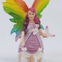 ULTRA RARE Hand Painted Schleich Fairy w/ Rainbow Wings - Play Figurine