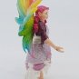 ULTRA RARE Hand Painted Schleich Fairy w/ Rainbow Wings - Play Figurine