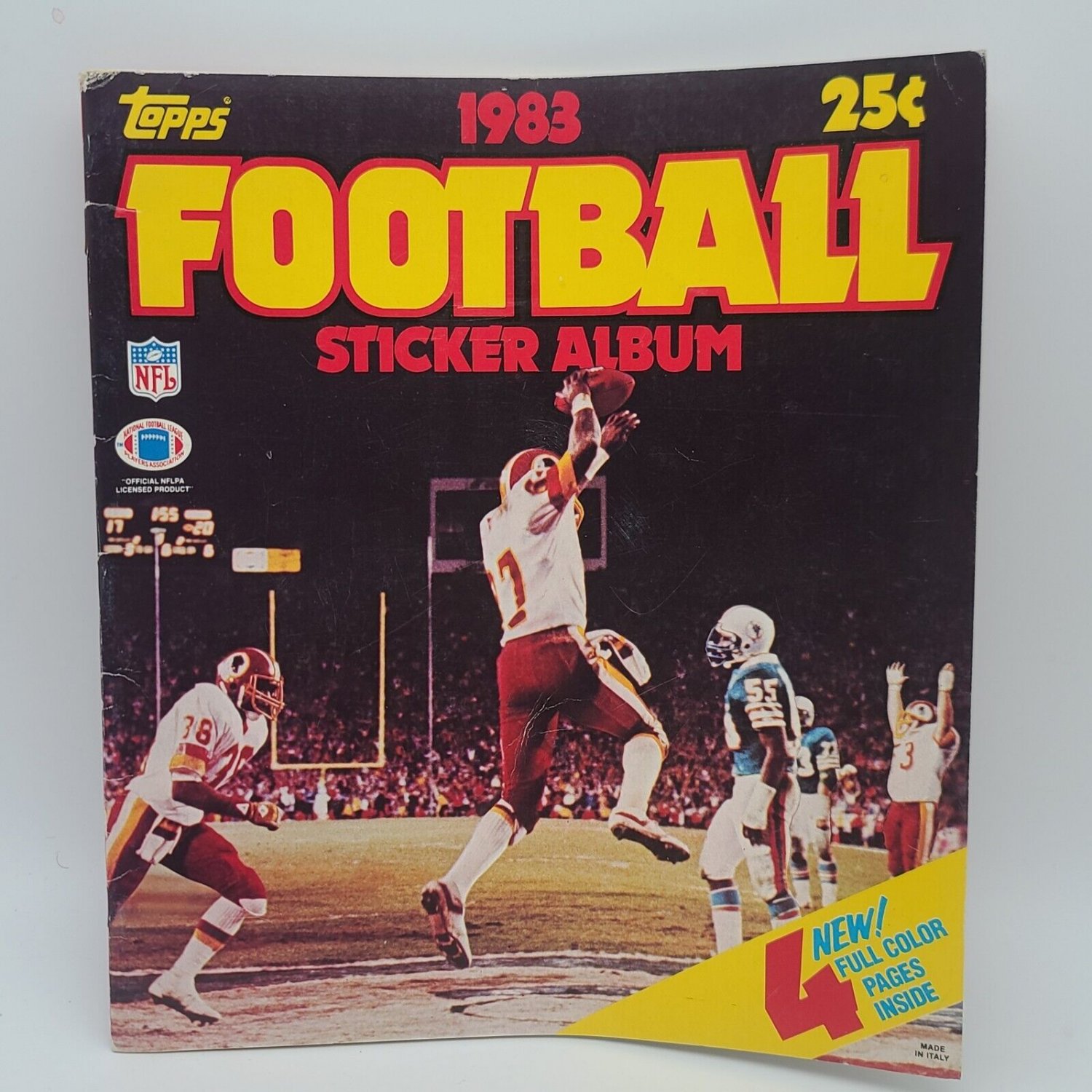 1983 Topps Football NFL Sticker Book Album Unused