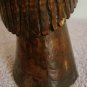 Vintage Wooden Tribal Man Bust Statue. 12" x 4"