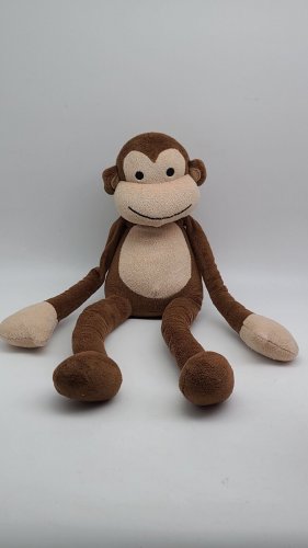 Lambs & Ivy Papagayo Brown Monkey Plush Hanging Long Arms Baby Lovey Stuffed Toy