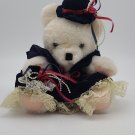 Vintage World of Smile White Teddy Bear Stuffed Plush 1991