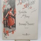 DAINTY MISS NOVELETTE FOX TROT FOR PIANO 1924 SHEET MUSIC BY BERNARD BARNES