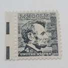 US Abraham Lincoln Black 4 Cent Stamp