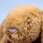 Tan Bunny Rabbit Pink Nose Ears White Tail Jellycat Plush 16" Toy Lovey