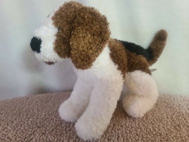 Douglas Cuddle Toy Curly Tricolor Brown White Dog Puppy Spicy Beagle Plush