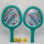 Vintage Boom Bats with Ball Pack Set Tennis Outdoor Garden Beach Game