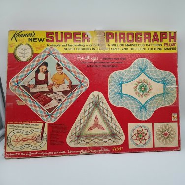 Vintage 1969 Kenner Super Spirograph Plus #2400 *AS-PICTURED*