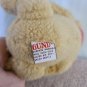 Gund Fossil Teddy Bear Plush Red Bandana Jointed Tan Stuffed Animal 9â 1995