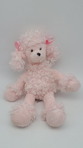 RARE Gund Plush Pink Poodle Eva Stuffed Animal 6"  Puppy Dog