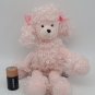 RARE Gund Plush Pink Poodle Eva Stuffed Animal 6" Puppy Dog