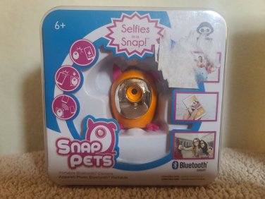 NEW WowWee Snap Pets Portable Bluetooth Camera - Dog, Orange - New