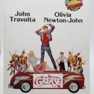GREASE 1978 John Travolta Olivia Newton John Original Movie Program w/Flexi LP