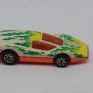 Hot Wheels Aeroflash Sports Car White Plastic Body 7sp (Orange Base)