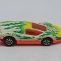 Hot Wheels Aeroflash Sports Car White Plastic Body 7sp (Orange Base)