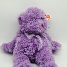 TY Classics Collection “Sugarcoat” Purple Bear with Polka Dot Ribbon 12" Plush