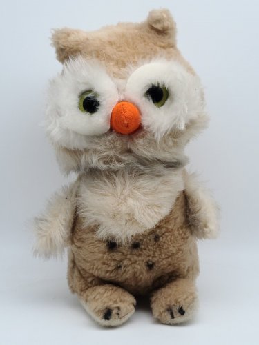 Vintage Well-Made Brand Medium Brown Owl Plush *AS-PICTURED*