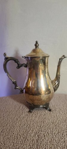 Vintage William A Rogers Silver Plate Coffee Pot Server Holiday 800 Pattern