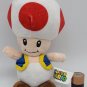 GENUINE Super Mario Bros Red Toad Stuffed Plush All Star 8" Little Buddy Used