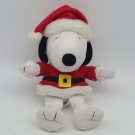 Snoopy as Santa Christmas plush 8” Hallmark pre owned VTG sanitized cleaned 1980