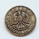 Hessian Soldier Button ESX DEVS SPES Nostra Teutonic Eagle Military Vintage