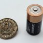 Hessian Soldier Button ESX DEVS SPES Nostra Teutonic Eagle Military Vintage